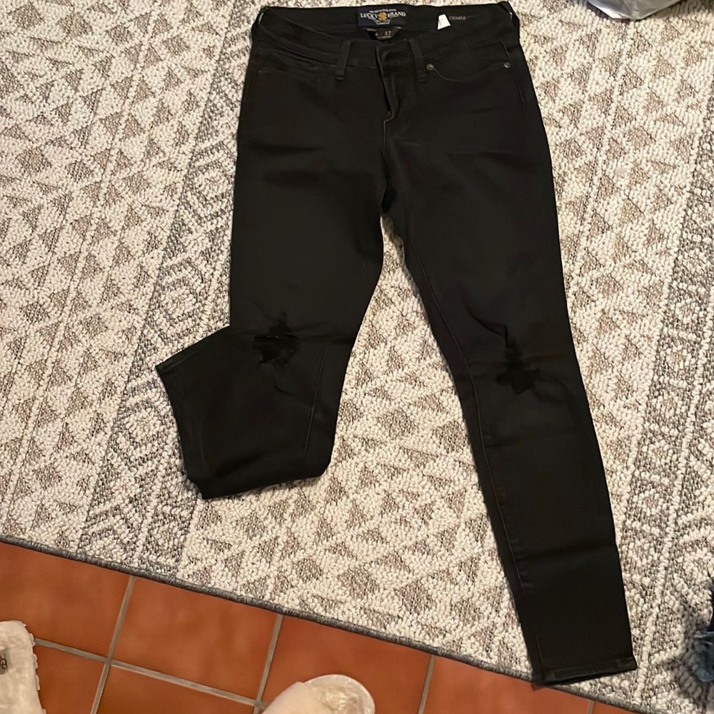 Lucky brand black skinny jeans